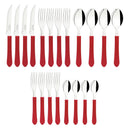 Conjunto de Talheres 20Pçs - Leme Vermelho