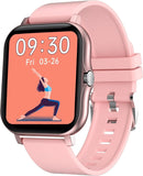 Smartwatch Elite H13 Rosa com Pulseira Metálica - Monitoramento Avançado de Saúde e Fitness