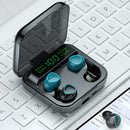 Auricular Bluetooth M22 Digital Indicator - Som Superior, Conectividade Estável e Design Elegante, 2 em 1