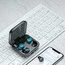 Auricular Bluetooth M22 Digital Indicator - Som Superior, Conectividade Estável e Design Elegante, 2 em 1