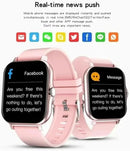 Smartwatch Elite H13 Rosa com Pulseira Metálica - Monitoramento Avançado de Saúde e Fitness