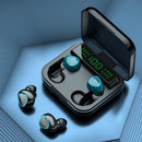 Auricular Bluetooth M22 Digital Indicator - Som Superior, Conectividade Estável e Design Elegante, 2 em 1