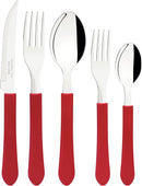 Conjunto de Talheres 20Pçs - Leme Vermelho