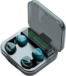 Auricular Bluetooth M22 Digital Indicator - Som Superior, Conectividade Estável e Design Elegante, 2 em 1