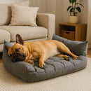 Cama Pet Confort Line Cinza Tamanho Medio - Conforto e Durabilidade para Cães e Gatos