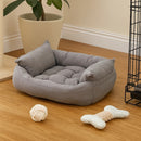 Cama Pet Confort Line Cinza Tamanho Medio - Conforto e Durabilidade para Cães e Gatos