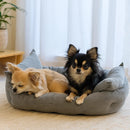 Cama Pet Confort Line Cinza Tamanho Medio - Conforto e Durabilidade para Cães e Gatos
