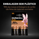 DURACELL PLUSPOWER LR06/AA 1.5V - BLISTER 4 UNIDADES