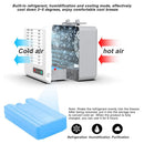 Mini ar condicionado portátil USB silencioso, ventilador de secretária com refrigeração por ar