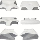 Travesseiro cervical ortopédico, espuma viscoelástica, antironco e ergonômico em formato de borboleta