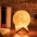 Lámpara Luna 16 Colores Mando Distancia