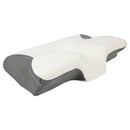 Travesseiro cervical ortopédico, espuma viscoelástica, antironco e ergonômico em formato de borboleta
