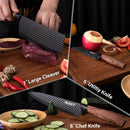 Conjunto de 6 facas de cozinha com descascador e tesoura